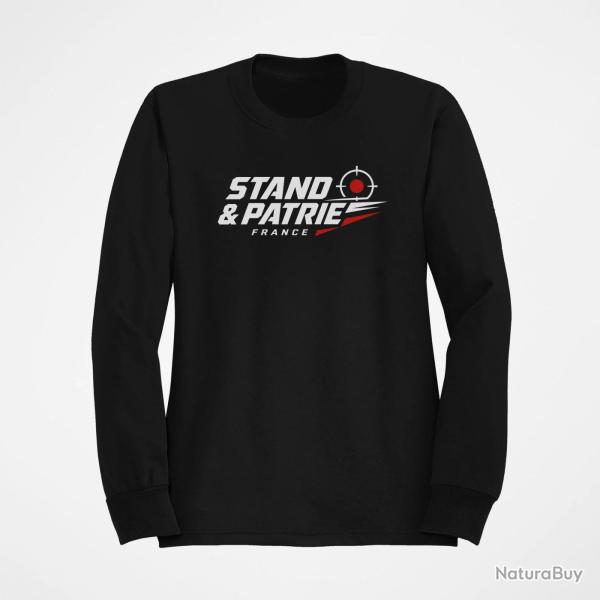 Sweat Tir Sportif Stand et patrie France Noir / Orange