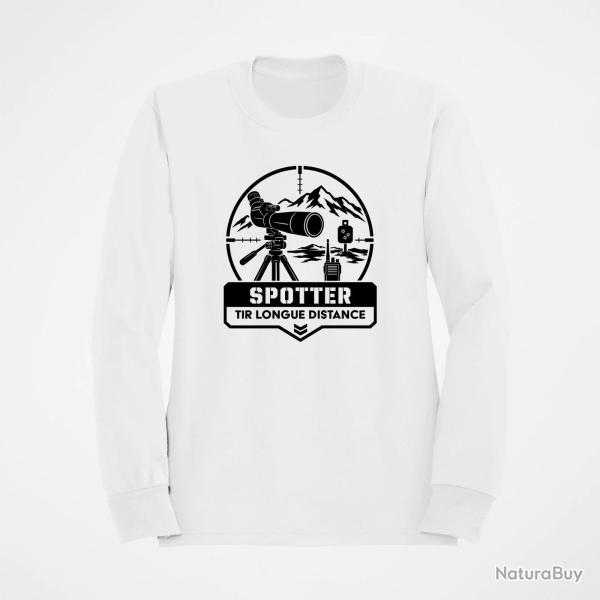 Sweat Tir Sportif Spotter TLD Montagne Blanc
