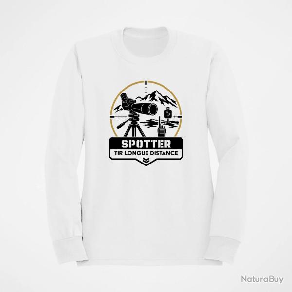 Sweat Tir Sportif Spotter TLD Montagne Blanc / Orange
