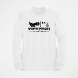 Sweat Tir Sportif Spotter personnalisable Blanc / Orange