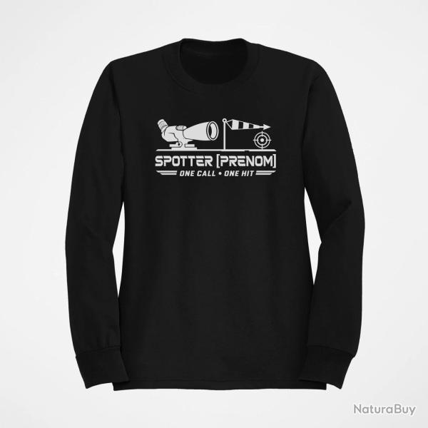 Sweat Tir Sportif Spotter personnalisable Noir