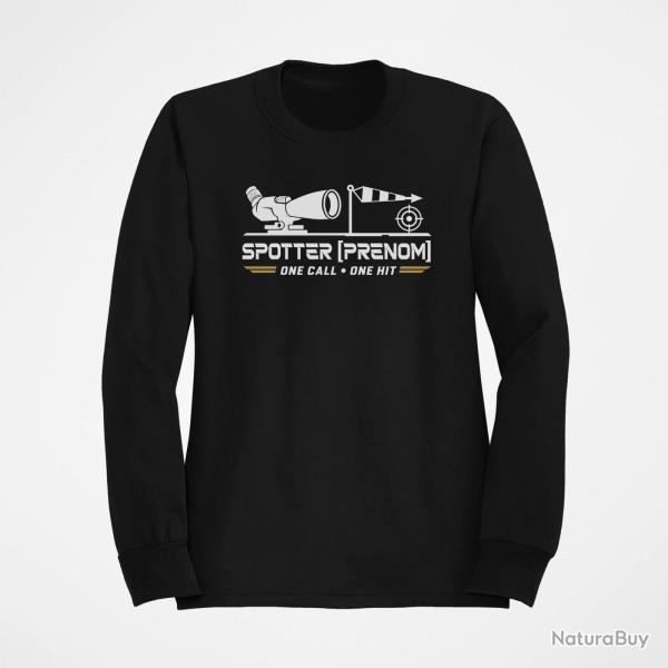 Sweat Tir Sportif Spotter personnalisable Noir / Orange