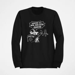 Sweat Tir Sportif Spotter humour Noir