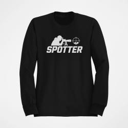 Sweat Tir Sportif Spotter Tireur &agrave; la lunette Noir