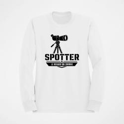 Sweat Tir Sportif Spotter Le regard qui corrige Blanc