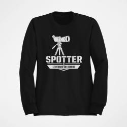 Sweat Tir Sportif Spotter Le regard qui corrige Noir