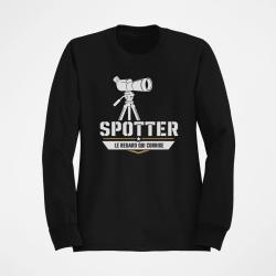 Sweat Tir Sportif Spotter Le regard qui corrige Noir / Orange