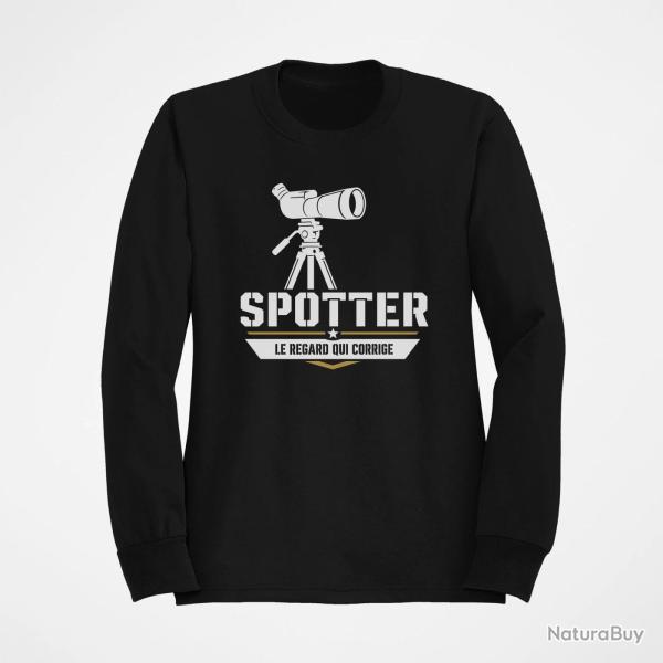 Sweat Tir Sportif Spotter Le regard qui corrige Noir / Orange