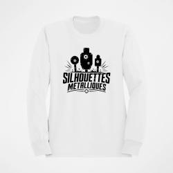 Sweat Tir Sportif Silhouette m&eacute;tallique Blanc