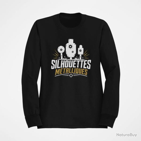 Sweat Tir Sportif Silhouette m�tallique Noir / Orange
