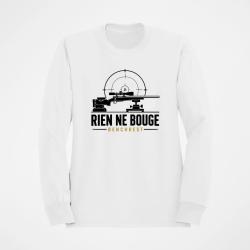 Sweat Tir Sportif Rien ne bouge Benchrest Blanc / Orange