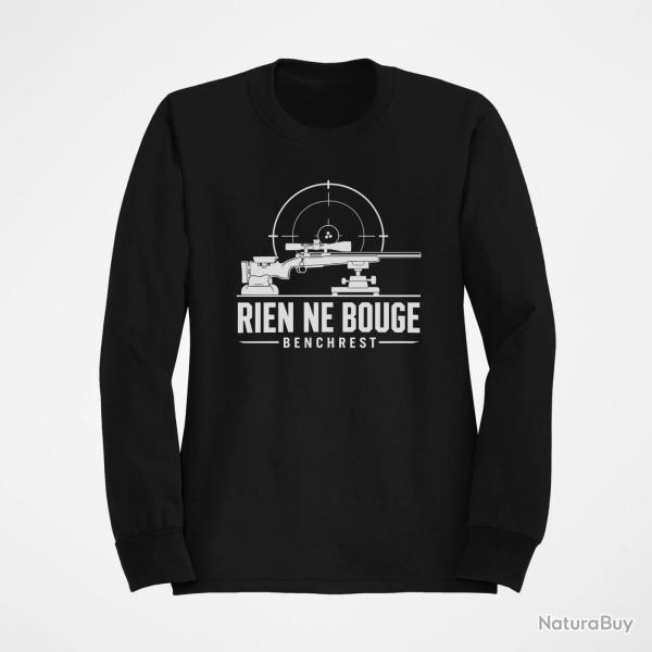 Sweat Tir Sportif Rien ne bouge Benchrest Noir