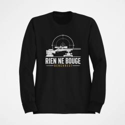 Sweat Tir Sportif Rien ne bouge Benchrest Noir / Orange