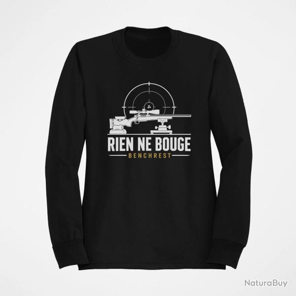 Sweat Tir Sportif Rien ne bouge Benchrest Noir / Orange