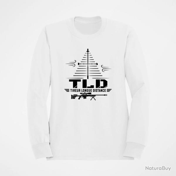 Sweat Tir Sportif R�ticule sapin Tir longue distance Blanc