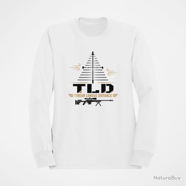 Sweat Tir Sportif R�ticule sapin Tir longue distance Blanc / Orange