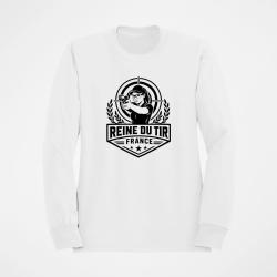 Sweat Tir Sportif Reine du tir Blanc