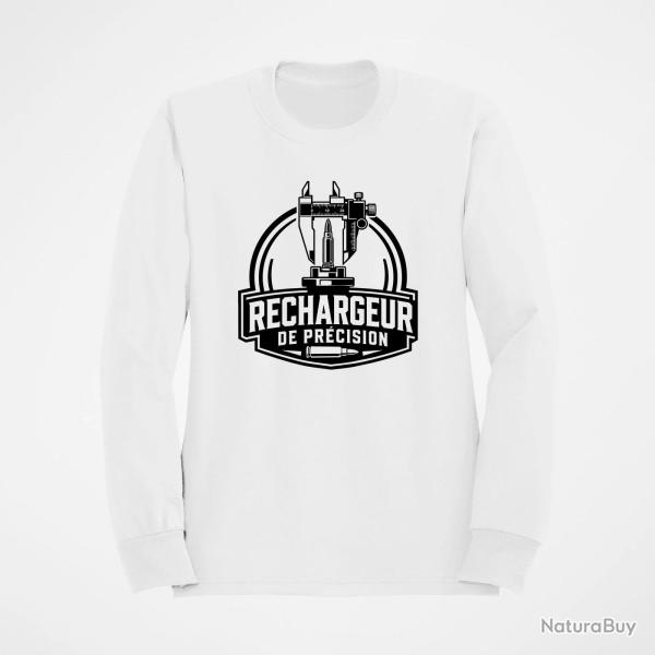 Sweat Tir Sportif Rechargeur de pr�cision Blanc