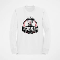 Sweat Tir Sportif Rechargeur de pr&eacute;cision Blanc / Orange