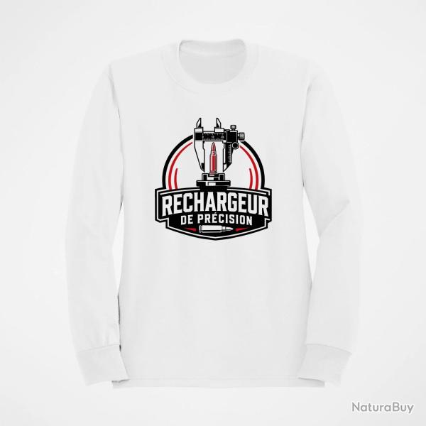 Sweat Tir Sportif Rechargeur de pr�cision Blanc / Orange