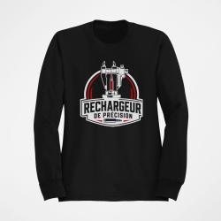 Sweat Tir Sportif Rechargeur de pr&eacute;cision Noir / Orange