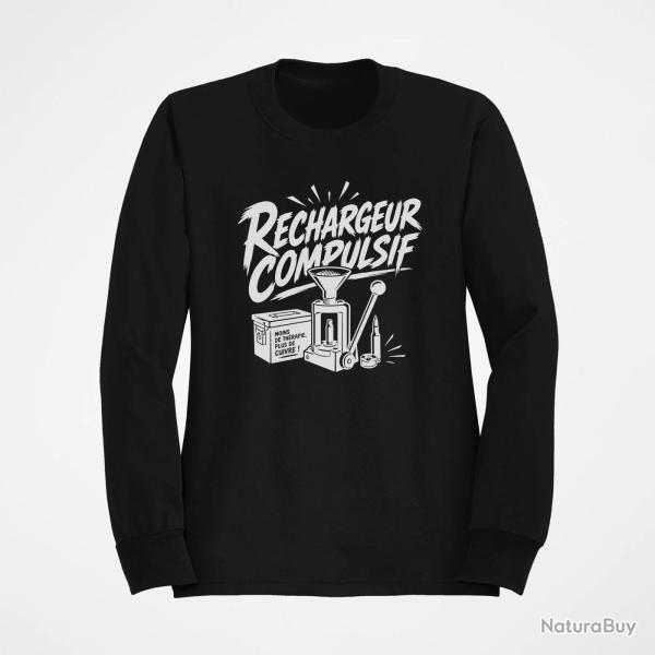 Sweat Tir Sportif Rechargeur compulsif Presse et �tui Noir