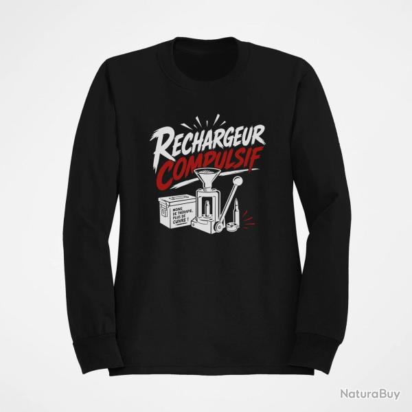Sweat Tir Sportif Rechargeur compulsif Presse et �tui Noir / Orange