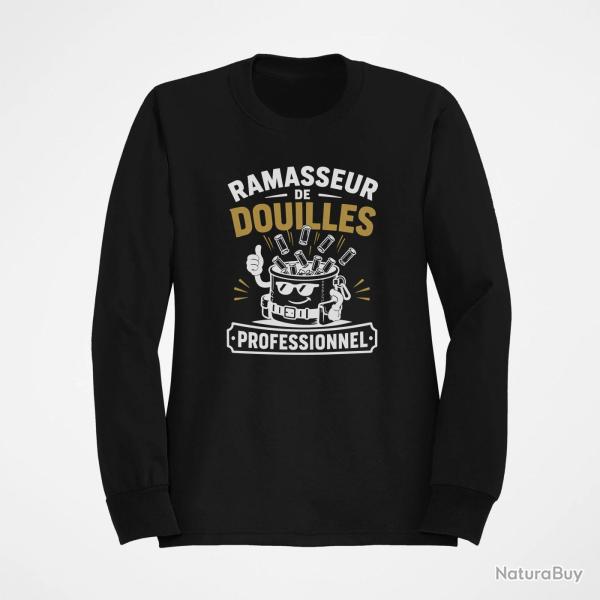 Sweat Tir Sportif Ramasseur de douilles professionnel Noir / Orange