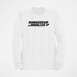 Sweat Tir Sportif Ramasseur de douilles pro Blanc