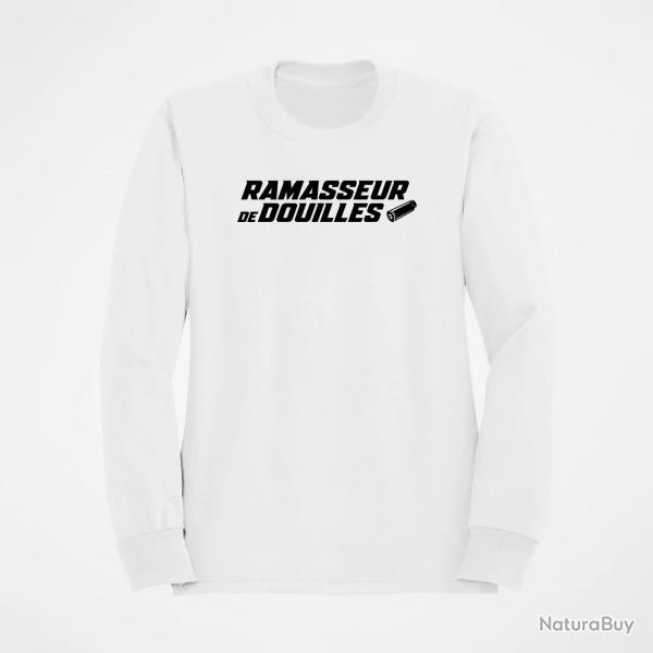 Sweat Tir Sportif Ramasseur de douilles pro Blanc