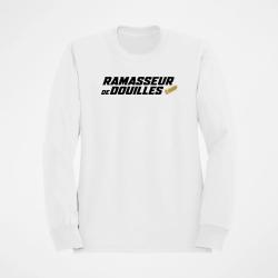 Sweat Tir Sportif Ramasseur de douilles pro Blanc / Orange