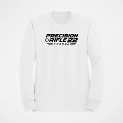 Sweat Tir Sportif Precision Rifle 22 France Cible tricolore Blanc