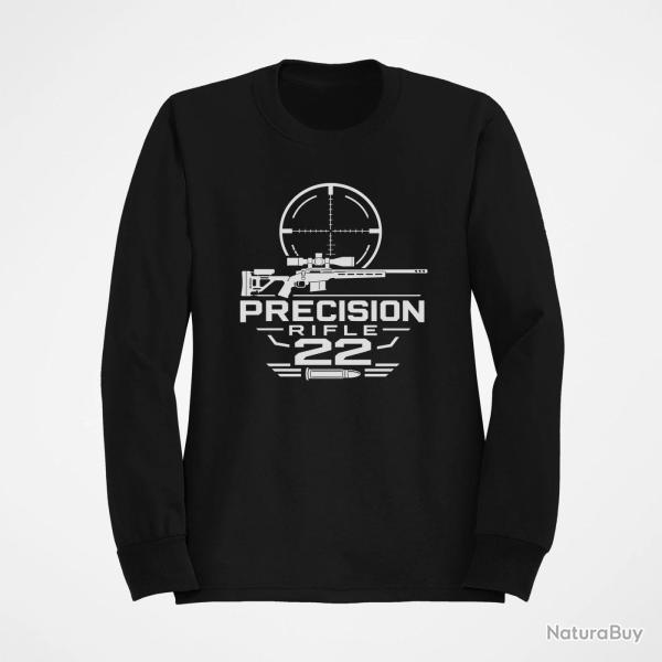 Sweat Tir Sportif Precision Rifle 22 Cartouche Noir