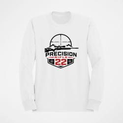 Sweat Tir Sportif Precision Rifle 22 Blason montagne Blanc / Orange
