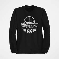 Sweat Tir Sportif Precision Rifle 22 Blason montagne Noir
