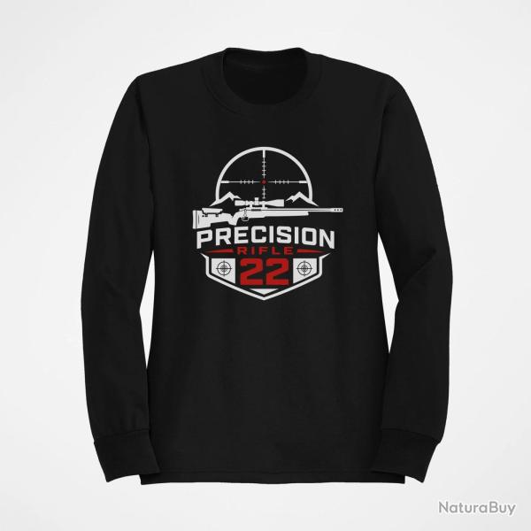 Sweat Tir Sportif Precision Rifle 22 Blason montagne Noir / Orange
