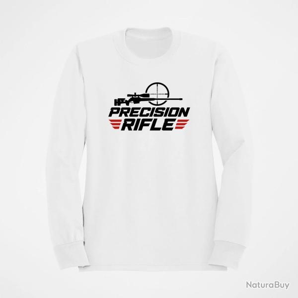 Sweat Tir Sportif Precision Rifle Cible et carabine Blanc / Orange