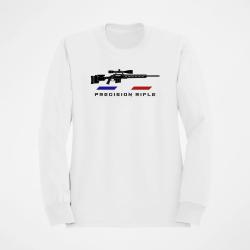 Sweat Tir Sportif Precision Rifle Carabine tricolore Blanc / Orange