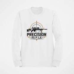 Sweat Tir Sportif Precision Rifle Typographie Blanc / Orange