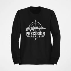 Sweat Tir Sportif Precision Rifle Typographie Noir