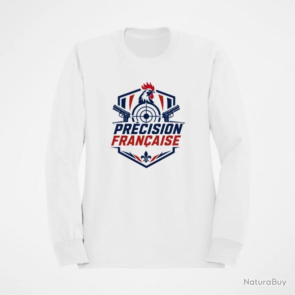 Sweat Tir Sportif Pr�cision fran�aise Blanc / Orange