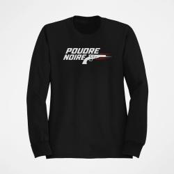 Sweat Tir Sportif Poudre noire Typographie Noir / Orange
