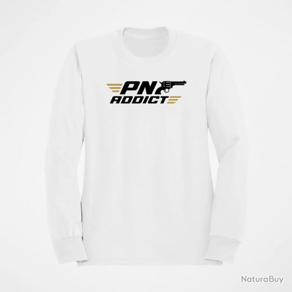 Sweat Tir Sportif PN Addict Blanc / Orange