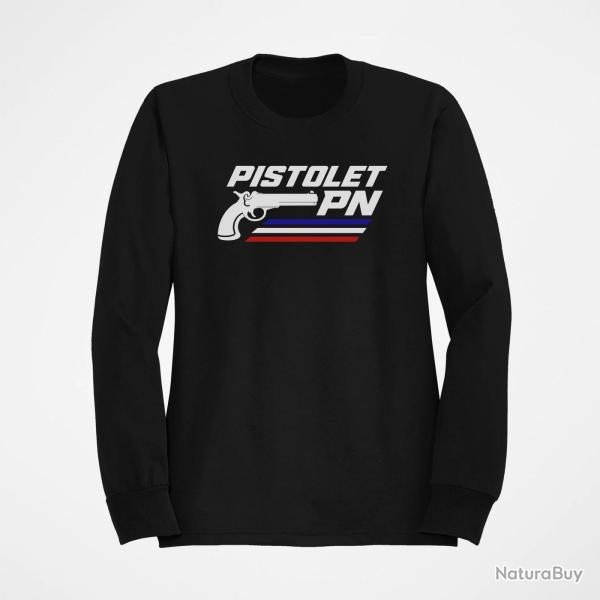 Sweat Tir Sportif Pistolet PN Noir / Orange