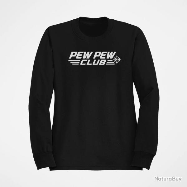Sweat Tir Sportif Pew Pew Club Noir