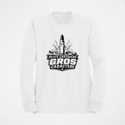 Sweat Tir Sportif Petite cartouche, gros caract&egrave;re Blanc