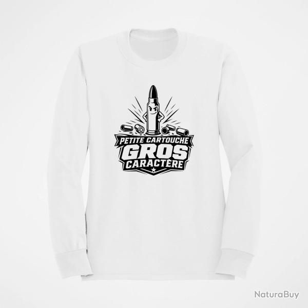 Sweat Tir Sportif Petite cartouche, gros caract�re Blanc