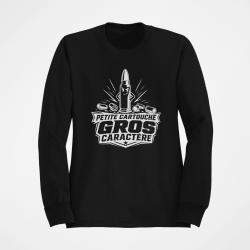 Sweat Tir Sportif Petite cartouche, gros caract&egrave;re Noir