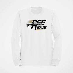 Sweat Tir Sportif PCC 9&times;19 Blanc / Orange