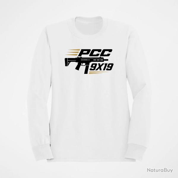 Sweat Tir Sportif PCC 9�19 Blanc / Orange